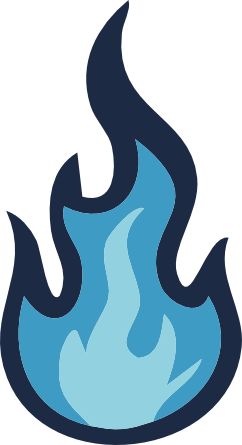 Image de flamme bleue